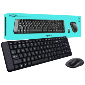 Keyboard + Mouse Logitech  Wearles Logitech MK220